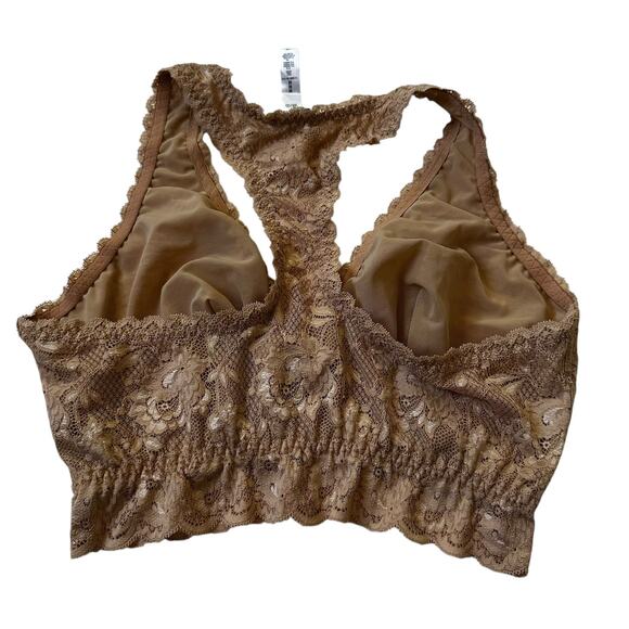Cosabella Beige Wireless Lace Bralette Women's Size Medium | 10-21 - Picture 1 of 4